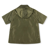 SAINT VANITY Embroidered Sporty Zipper Short-sleeved Jacket